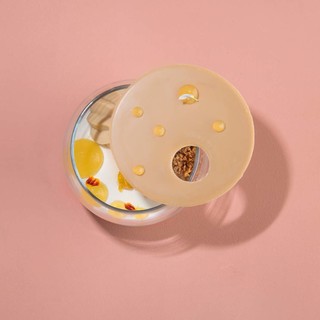 Tonka bean panacota  smoke hazelnut  orange gel   golden chocolate