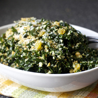 Kale salad with pecorino and walnuts