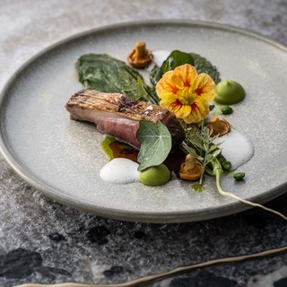 Scottish lamb bbq   pea   spring mushroom   kidneys   reblochon   potato buttermilk   wild garlic   turnip greens pieter d'hoop