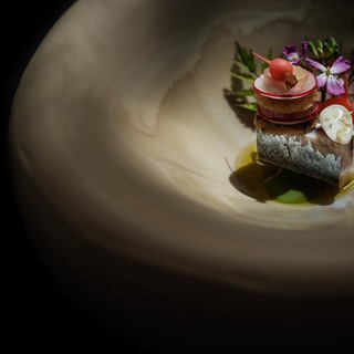 Young herring   radish   sorbet of feta   bronze fennel   mary v gazpacho 1pieter d'hoop