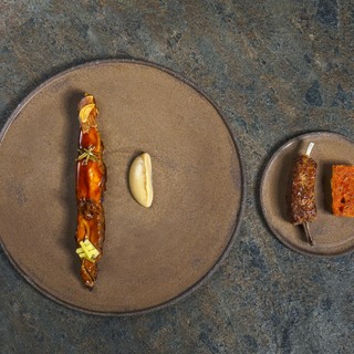 Lamb saddle  kebab  koji  lamb garum 