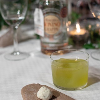 Ricotta fresca della val d isonzo e cocktail speranza con grappa nonino by salvatore calabrese