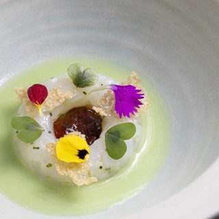 4. squid tartar with green apple juice and squid emulsion 2